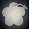 Natural loofah flower scrubbing sponge