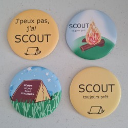 Badges, magnets, bottle openers, ... SCOUT