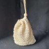 Soap bag in washed jute